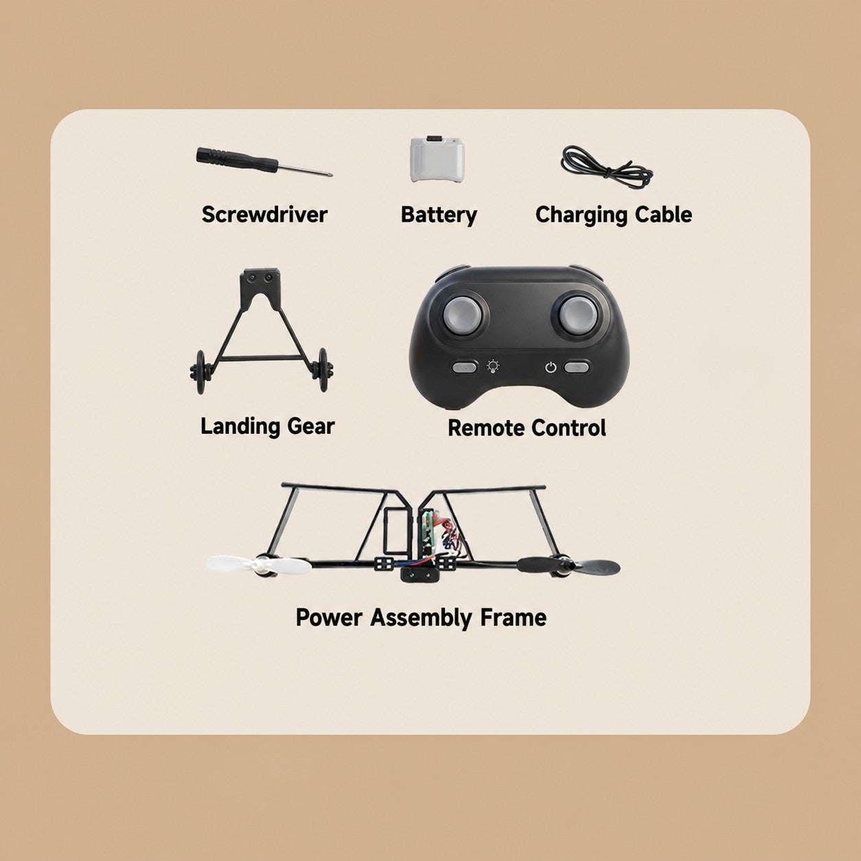 DIY Remote Control Paper Plane Power Kit 4-Channel RC Aircraft Building Parts