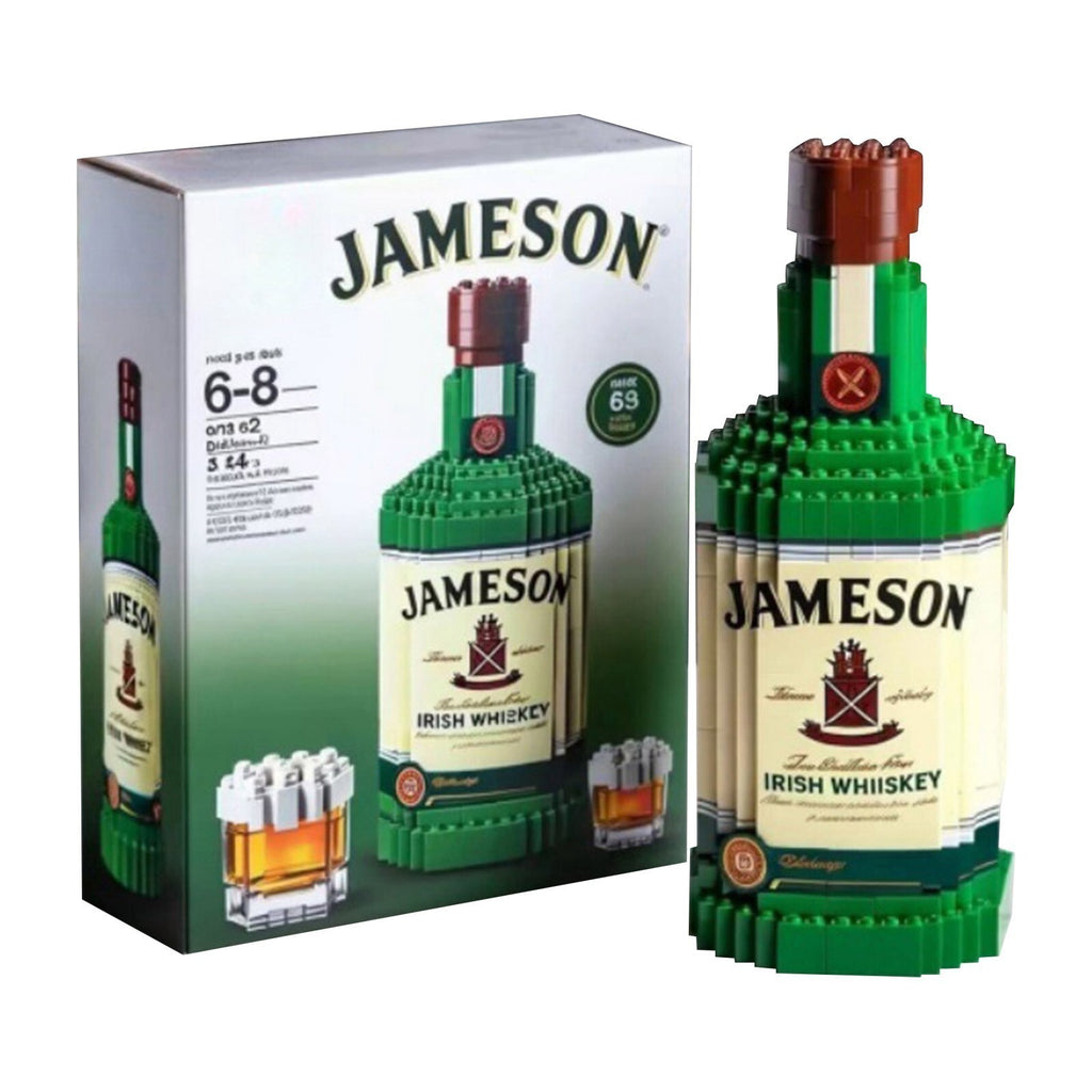Interesting Whiskey Bottle New Building Blocks Finished Decoration Gift 2025