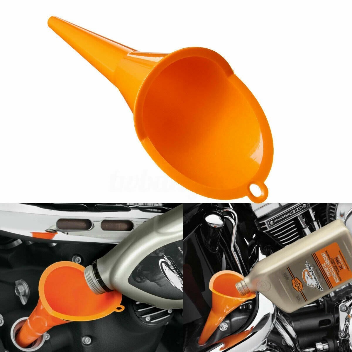 Crankcase Fill Primary Case Oil Fill Drip-Free Oil Funnel Kit For Harley Models