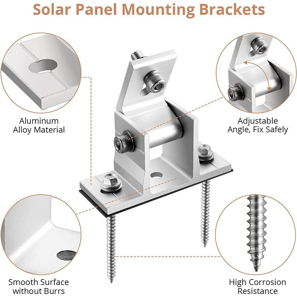 Solar Panel Mounting Brackets Adjustable Angle Solar Panel Tilt Mount Bracket