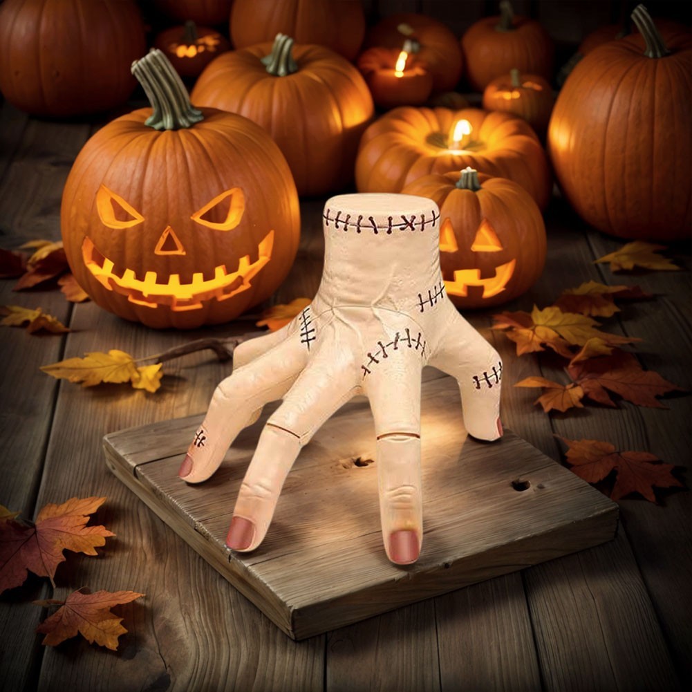 Electric Crawling Hand with Sound Light Fake Hand Prop Halloween Decorations