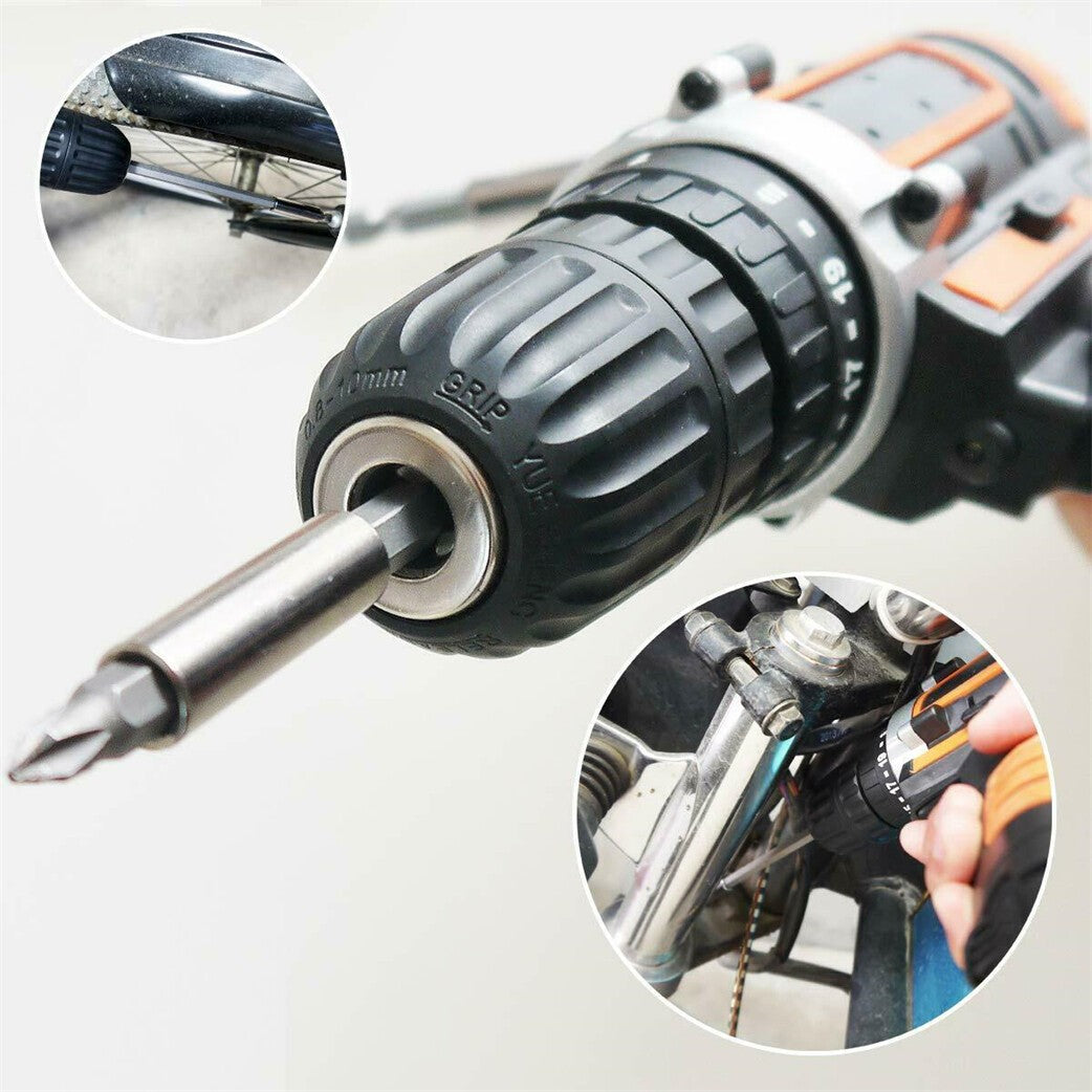10x Magnetic Bit Holder Set 1/4" Hex Extension Bar for Screwdriver Impact Driver