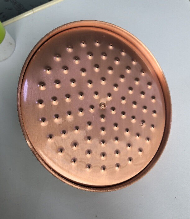 8" inch Antique Red Copper Round Rainfall Rain Bathroom Shower Head UK