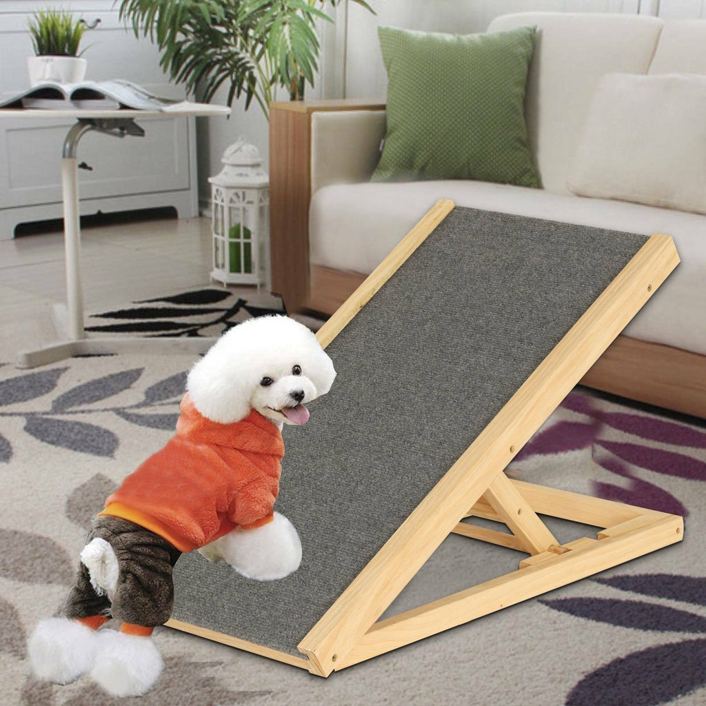 Adjustable Heights Dog Pet Ramp Foldable Stairs Non-Slip Ramp for Car Bed Sofa