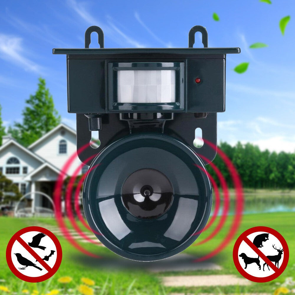 Solar Powered Ultrasonic Pest Bird Crow Animal Repeller Repellent Scarer.*