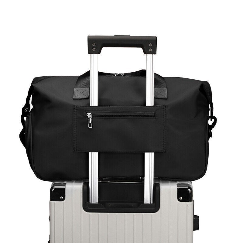 Women Fitness Gym Bag Travel Weekend Bag Large Holdall Luggage Shoulder Bag