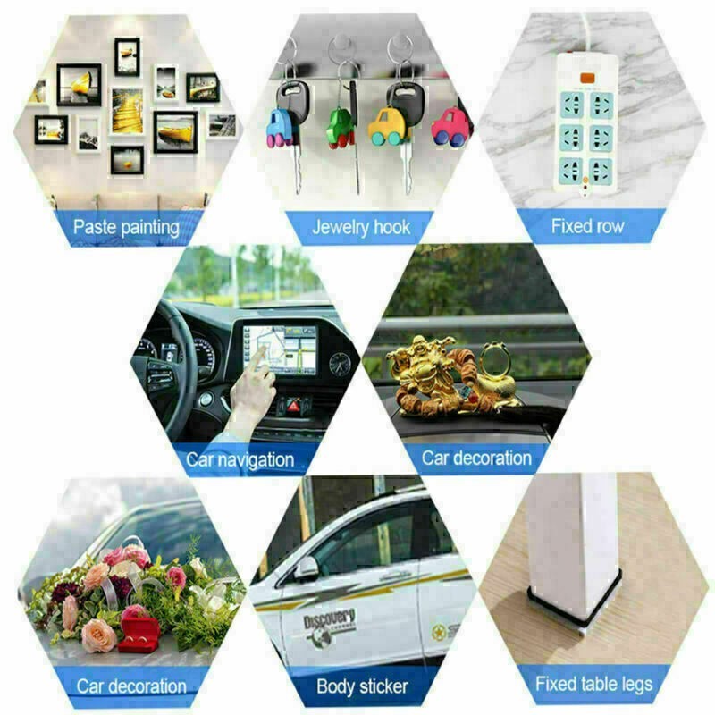 Nano Double Sided Tape Heavy Duty Strong Stick Mounting Gel Tape Poster Adhesive