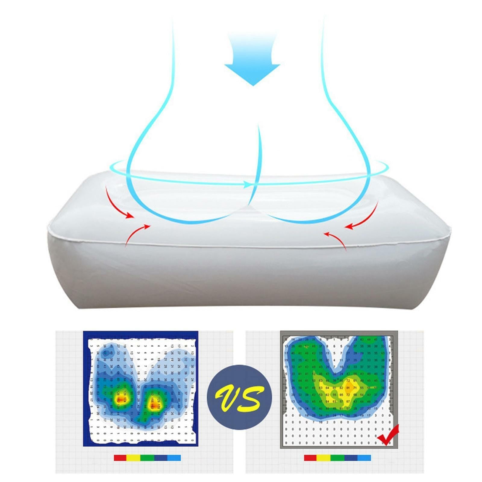 Inflatable Boat Seat Increase Thickening Easy to Carry Pillow Accessories