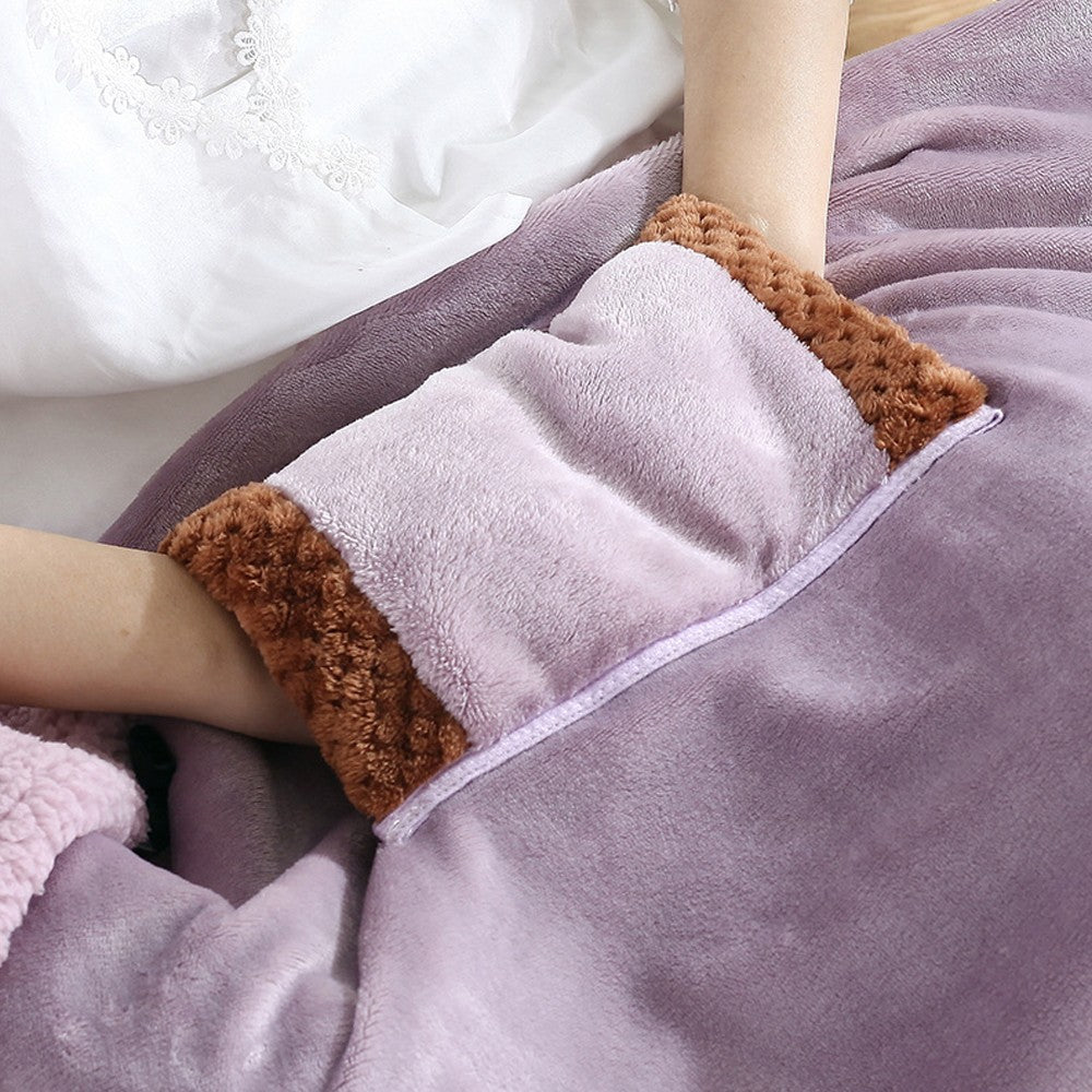 Large USB Electric Heated Blanket Warm Throw Poncho Wrap Blanket Shawl Portable