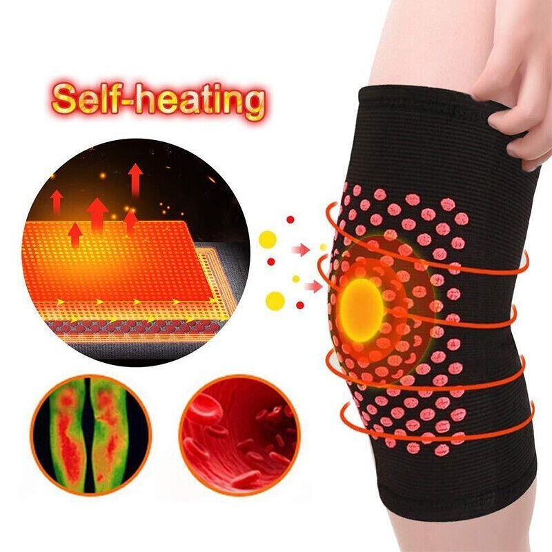 2x Self Heating Knee Pad  Arthritis Support Brace Protector Leg Warmer UK