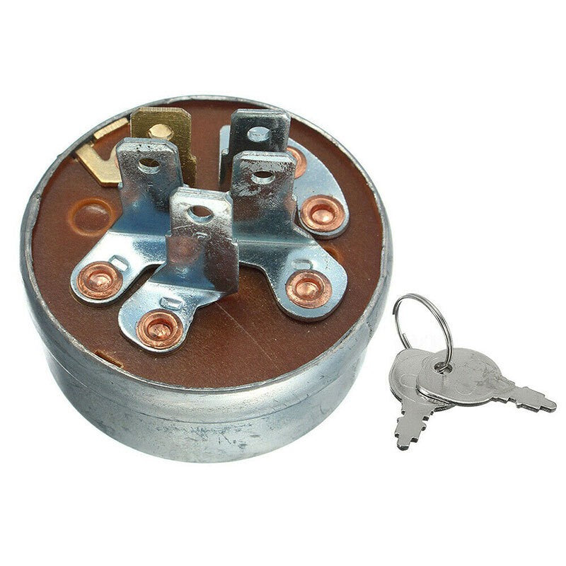 5 Spade Ignition Starter Switch & 2 Keys For MTD 725-0267A Ride On Tractor Mower