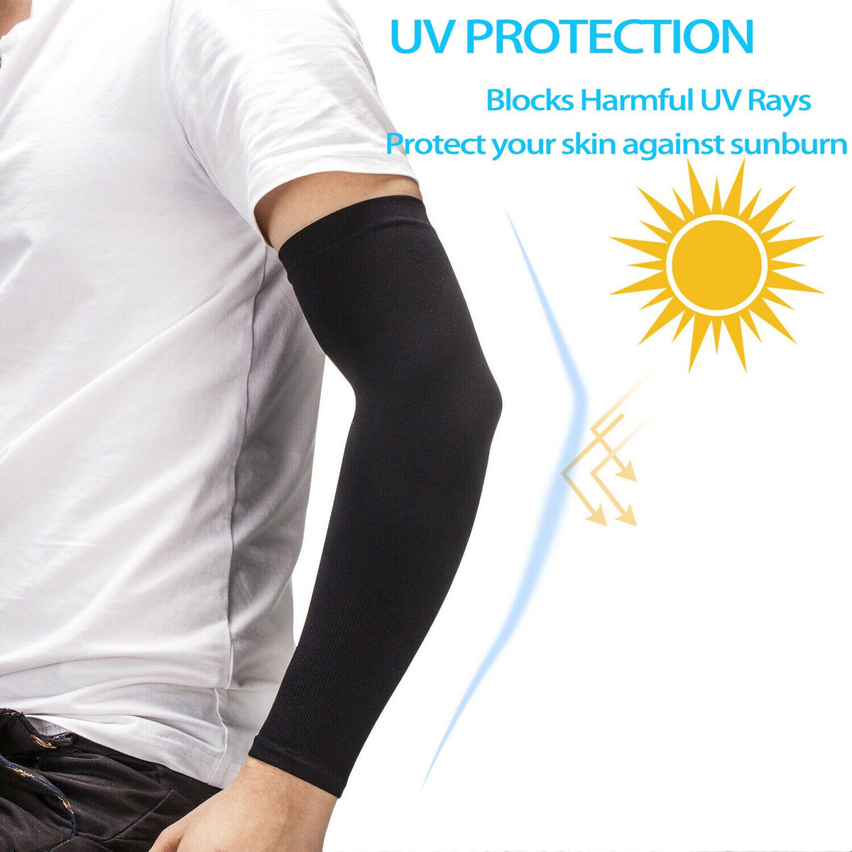 10 pairs (20 pcs) Cooling Arm Sleeves Cover UV Sun Protection Sport Outdoor Golf