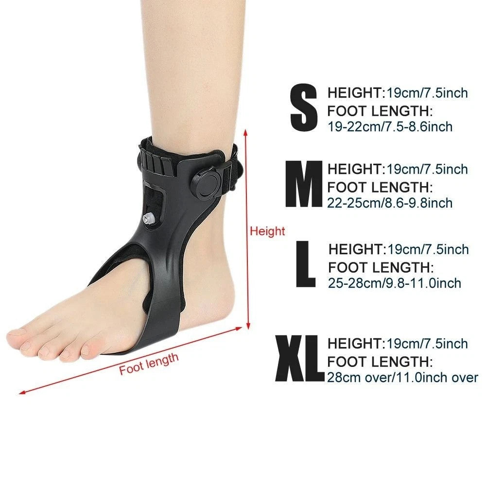 Drop Foot Brace Orthosis Ankle Support With Comfortable Inflatable Airbag UK