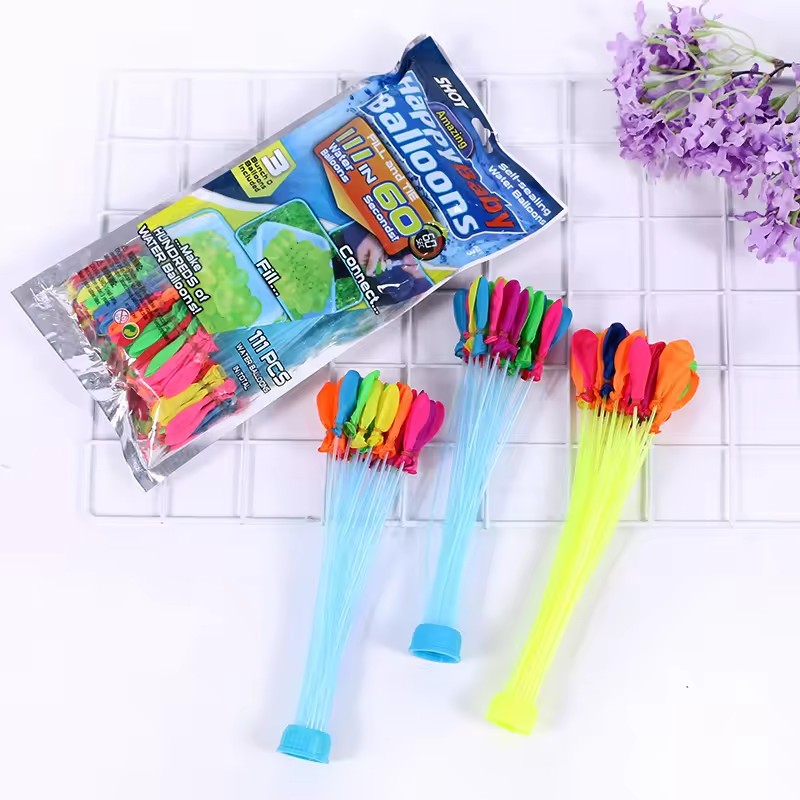 4 Packs x 111 Self Sealing Water Balloons Outdoor Play Party Fun