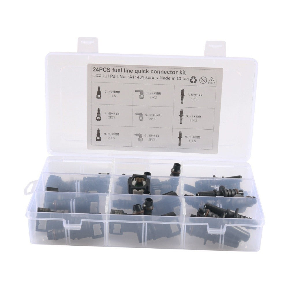 Fuel Line Quick Connector Repair Kit 24PCS 8MM Diesel Oil Hose Connectors UK