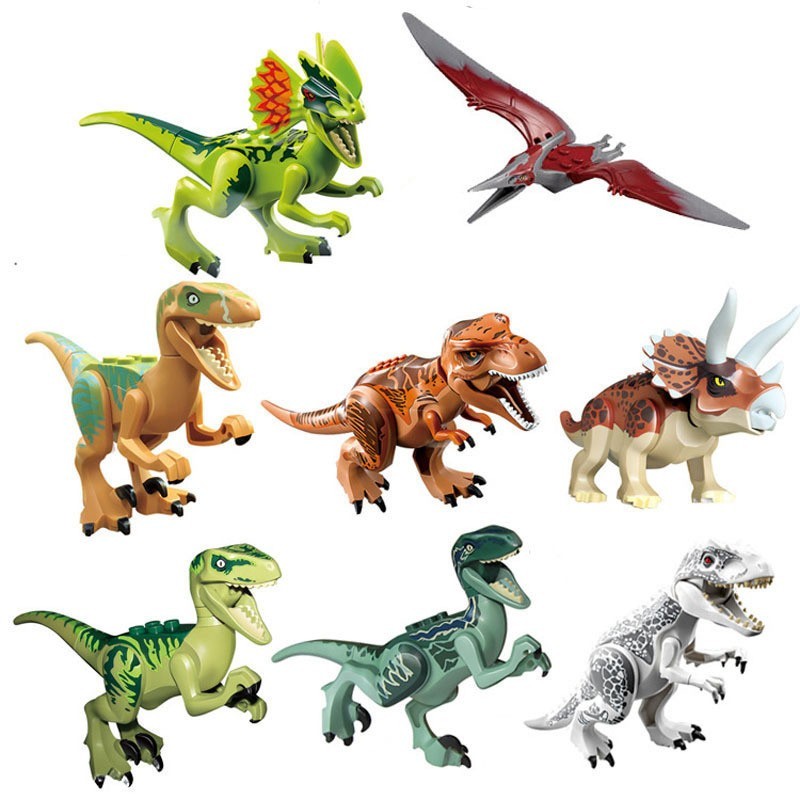 20Pcs Dinos fit Jurassic World Lego Dinosaur Tyrannosaurus TRex Park Raptor