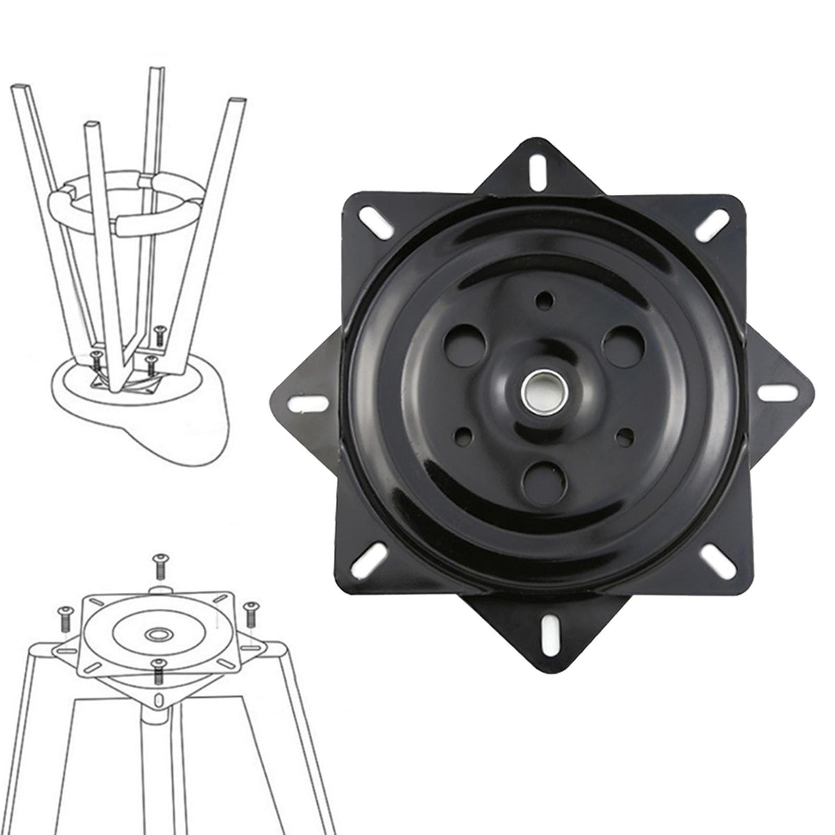 Soft Bearing Plate for Chair Swivel Sofa Swivel Replacement Parts