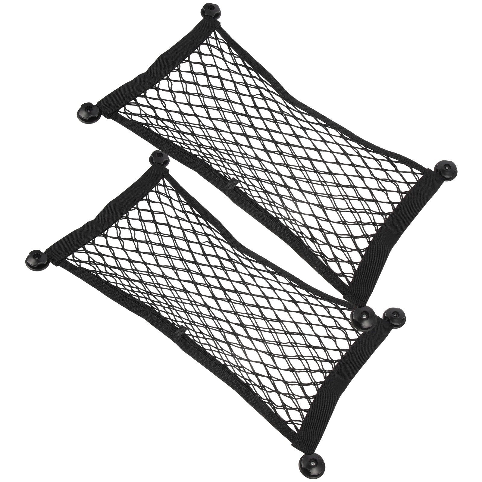 2Pcs Multifunctional Mesh Cargo Net Multi-pocket Organizer Small