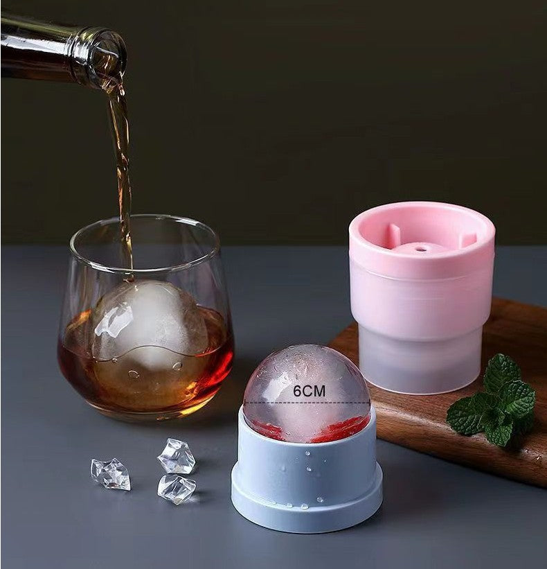 3PCS Chiclify Ice Ball Maker Mold – 2.5" Large Sphere Ice Cube Tray