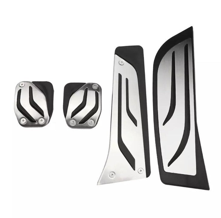 Metal Sport Pedal Covers For BMW 1 2 3 4 Series Manual RHD Gas Brake Clutch Rest