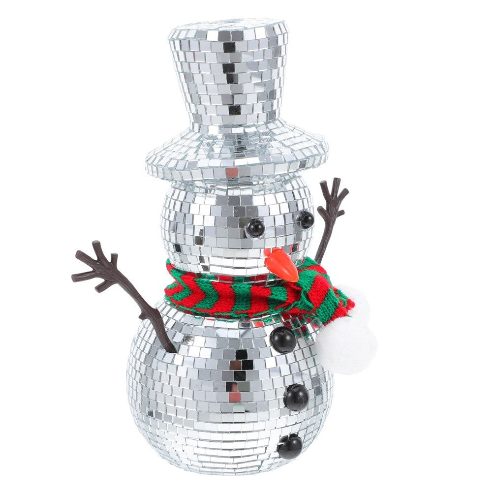 Christmas Snowman Indoor Decorations for Home Disco Balls Ornaments