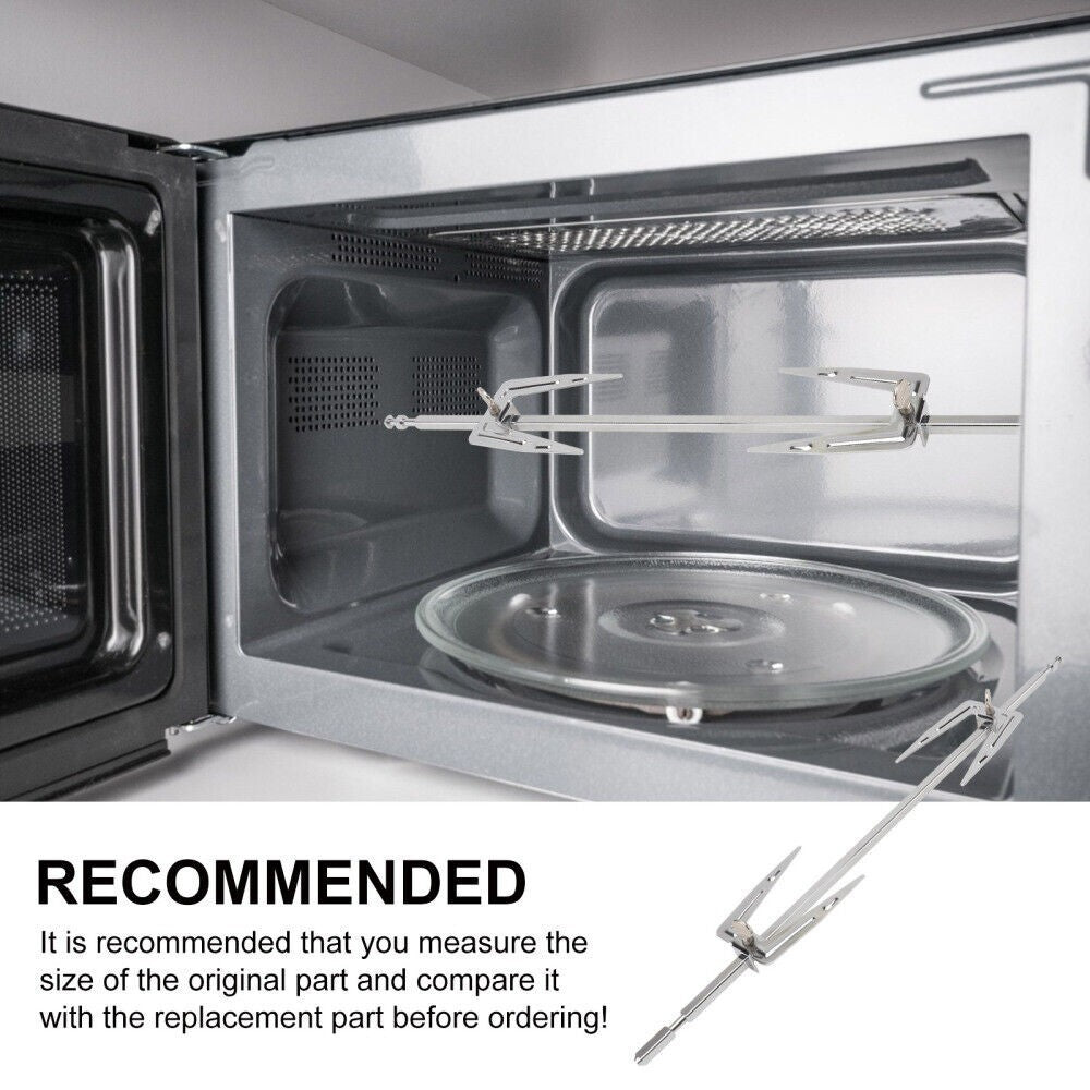 Chicken Roasting Rack Barbecue Rotisserie Spit Oven Air Fryer Fork Rotating UK