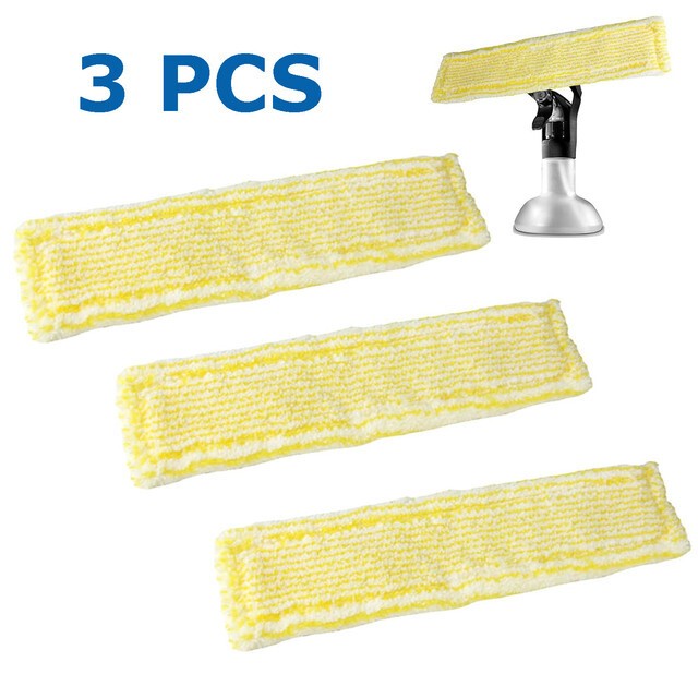 3PCS Window Vac Cleaning Pads for Karcher WV2 WV5 Replacement Microfibre Cloths