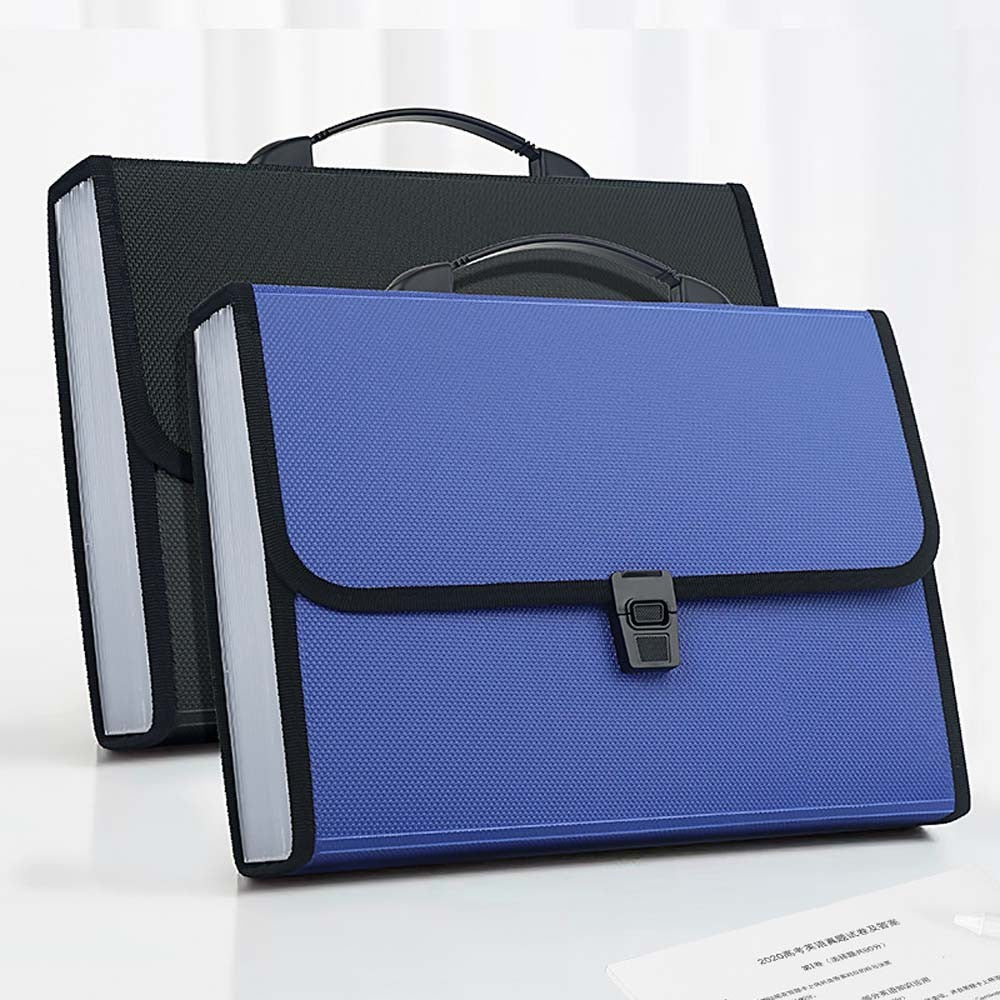 A4 13 Layer Large Capacity Expanding File Folder Document Storage Briefcase