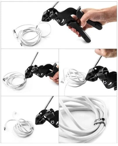 Stainless Steel Metal Cable Zip Tie Fasten Gun Pliers Crimper Tensioner Tool