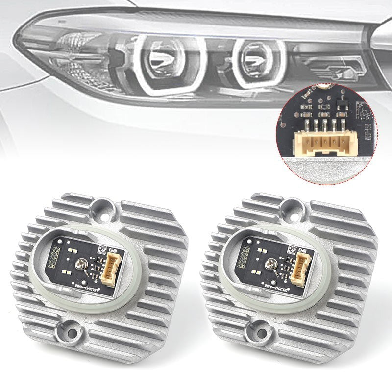 2X White Angel Eye DRL Light LED Module 63117214934 For BMW 5 Series G30 G31 G38