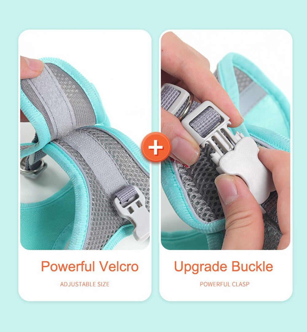 Dog Harness Leash Set Adjustable Puppy Cat Harness Vest Outdoor For Small Dogs