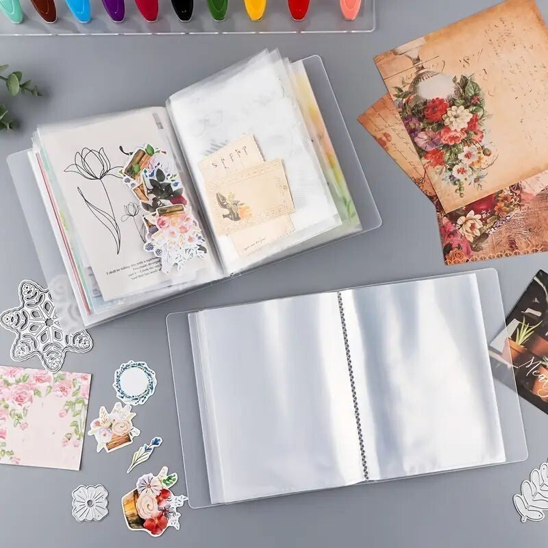 40 Pages A6 Folder Plastic Favorites Stationery Photo Album  Gift