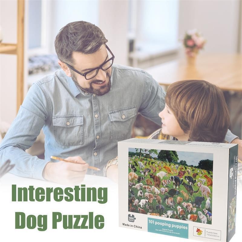 1000 Pieces Jigsaw Puzzle 101 Pooping Puppies Dogs Pooping Puzzles 　UK