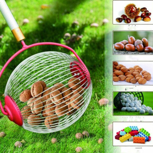 Ball Collector Rolling Nut Harvester Ball Picker Adjustable Manual Tools Picker