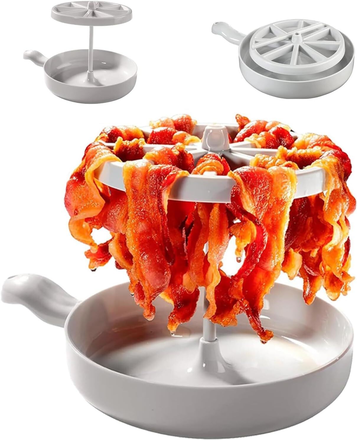 Microwave Barbecue Grill, Bacon Wizard Microwave Crispy Bacon Maker 🔥