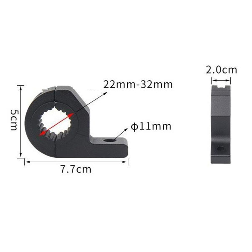 Robust Bracket Clamp for 22mm 32mm Handlebar Installation for Motorcycles