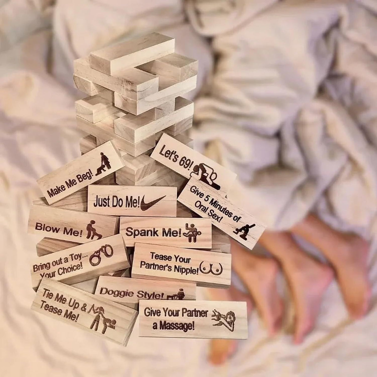 Super Naughty Block Tower Game For Adults Couple Activities & Date Night Ideas