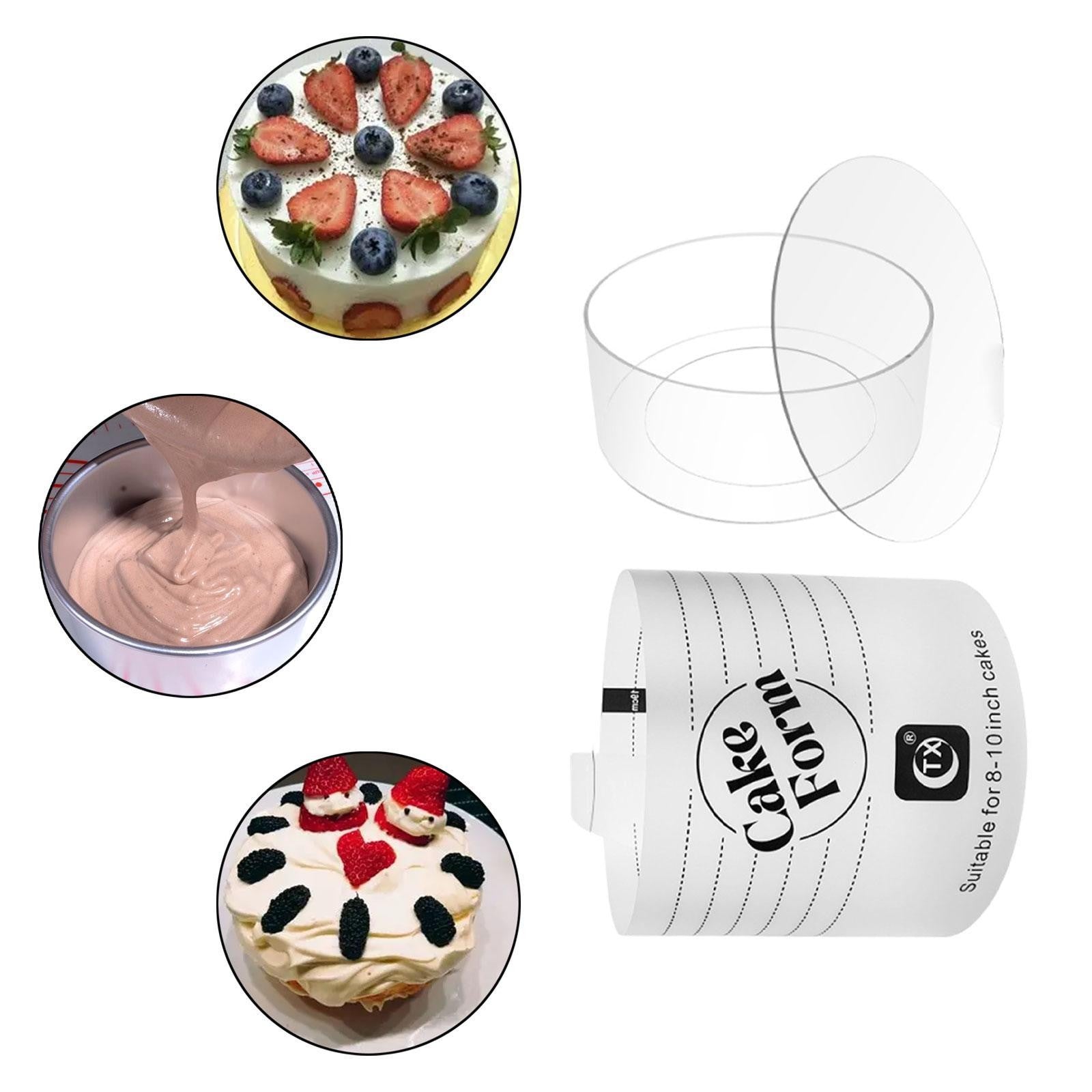 Acrylic Cake Form, Cake Making Tool for Beginners and Pros, Premium Accessory