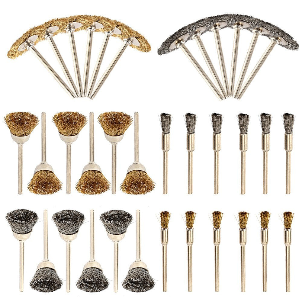 36Pcs Wheel Buffing Polishing Set For Dremel Rotary Tool Bits Accessories Kit SM