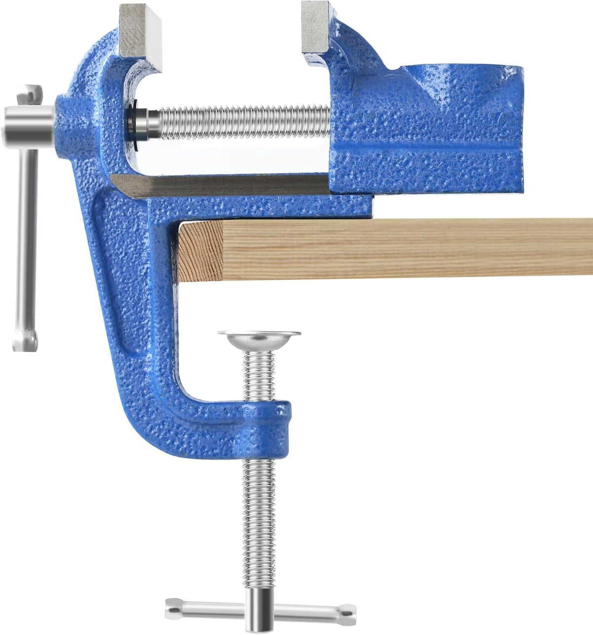 60 mm Heavy Duty Work Bench Vice Engineer Jaw Swivel Base Workshop Vise Clamp
