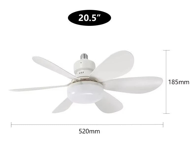 40W LED Ceiling Fan with Lights Dimmable E27 Bedroom Living Room Fan Lamp Modern