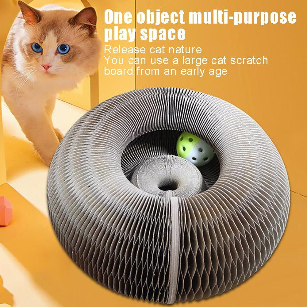 Magic Organ Kitty Kurlz Cat Scratcher Foldable Accordion Play Toy For Cats