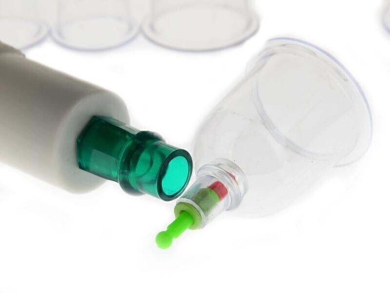 12PCS Cupping Vacuum Massage Cups Therapy Set Health Acupuncture Suction UK