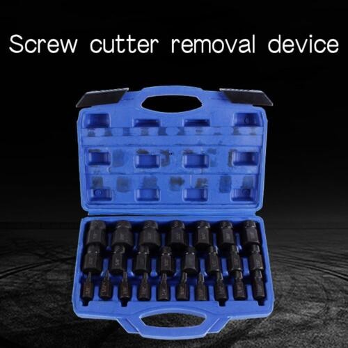 25PCS Easy Out Bolt Extractor Set, Multifunctional Stud Damaged Screw Extractor
