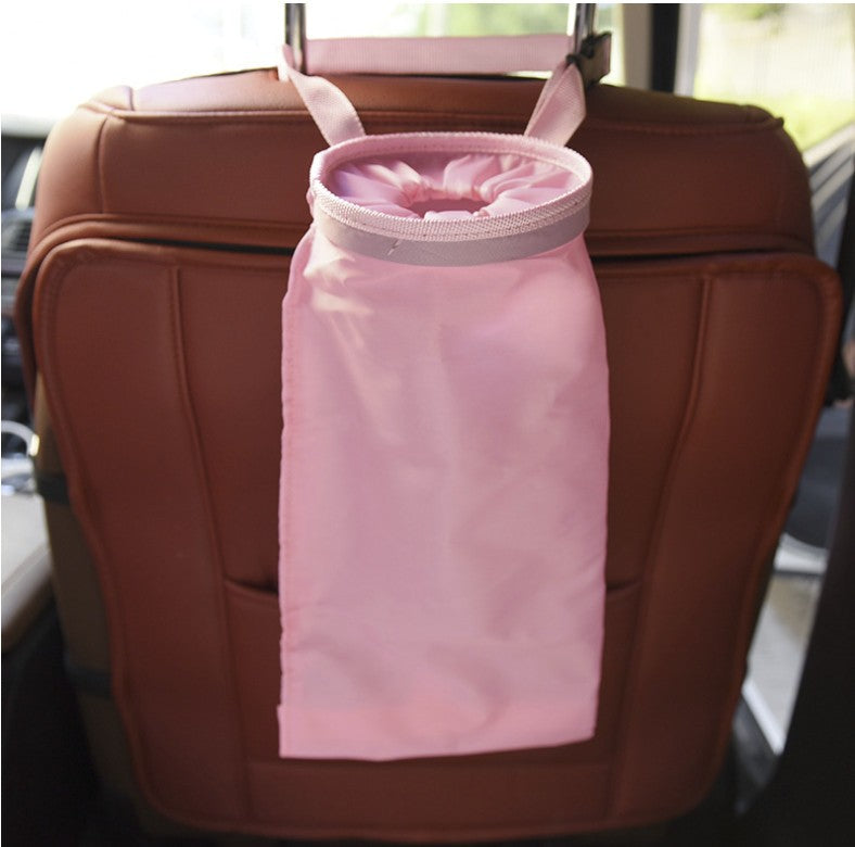Car Bin Seat Back Trash Garbage Holder Hanging Waste Basket Storage Organizer