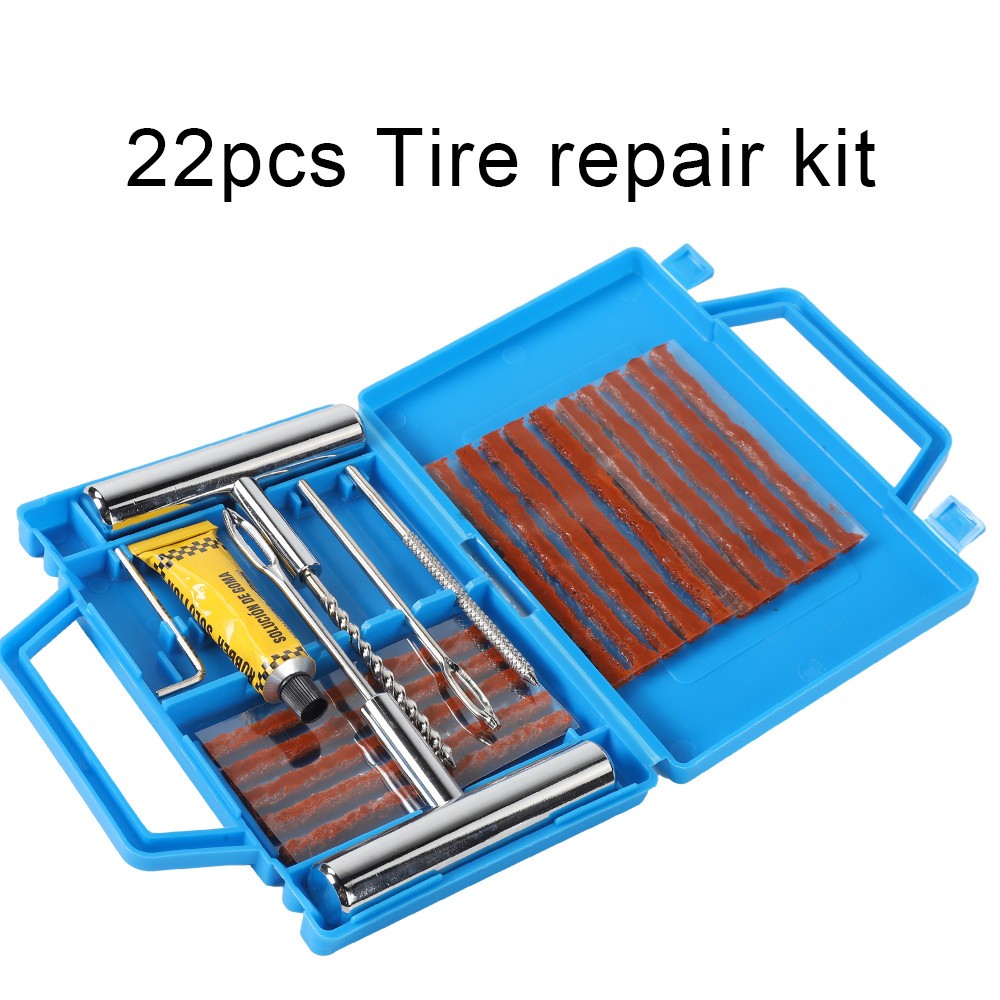 22PCS Emergency Tyre Repair Kit Heavy Duty Car Tire Vehicle Puncture Wheel Plug