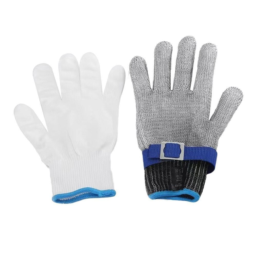 Stainless Steel Mesh Protective Glove Cut Resistant Chain Mail Work Safety•