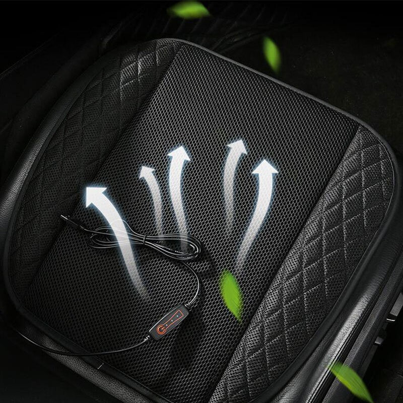 Car Auto USB Fan Cooling Air Cushion Summer Ventilation Pad Mat Office Seat Mat