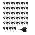 50pcs Screw In Ring Insulators, Electric Fence Free Spinner Tool UK