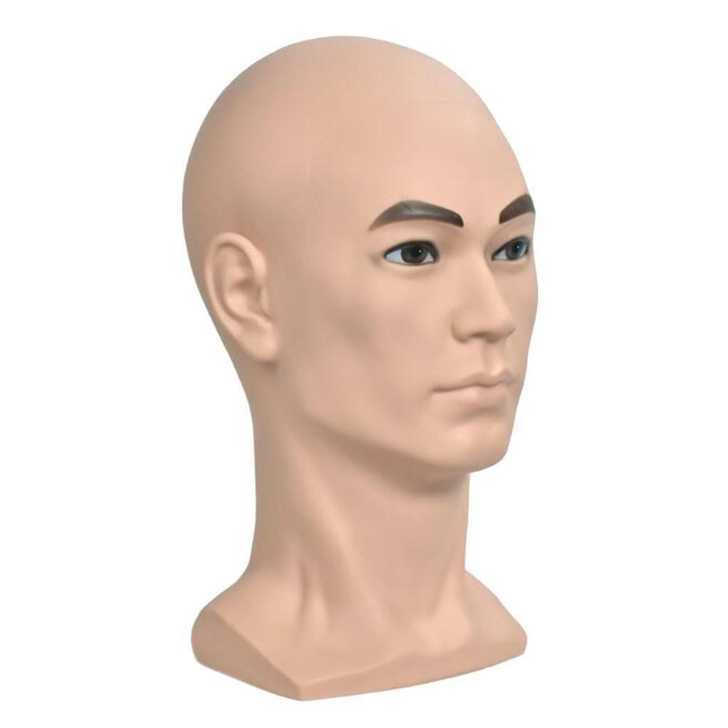 PVC 20'' Male   Mannequin Hat   Headset Jewels Display Manikin Head
